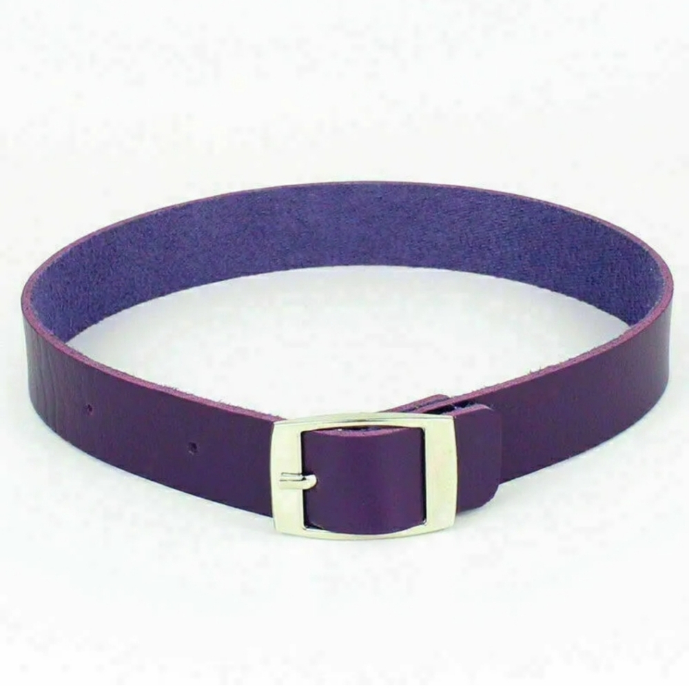 💜 Purple Leather Choker